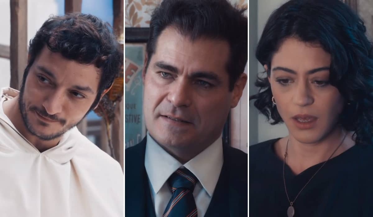 Frei João fica abalado após Gaspar admitir que ama Darlene em Amor Perfeito