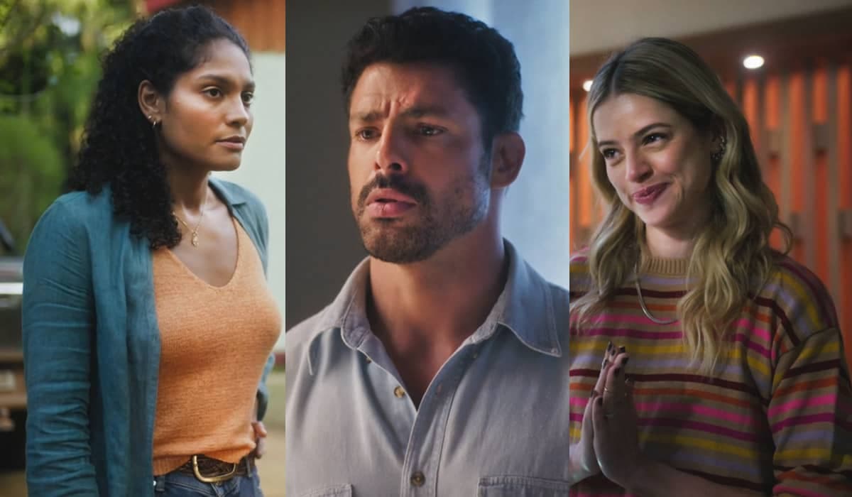 Aline percebe que Caio está caindo em golpe de Graça em Terra e Paixão