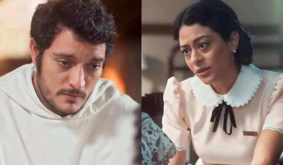 Frei João é confrontado por Darlene e fica confuso sobre vocação religiosa em Amor Perfeito