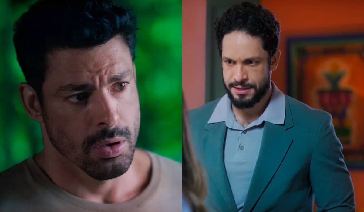 Caio flagra Luigi no seu quarto e interroga o cunhado em Terra e Paixão