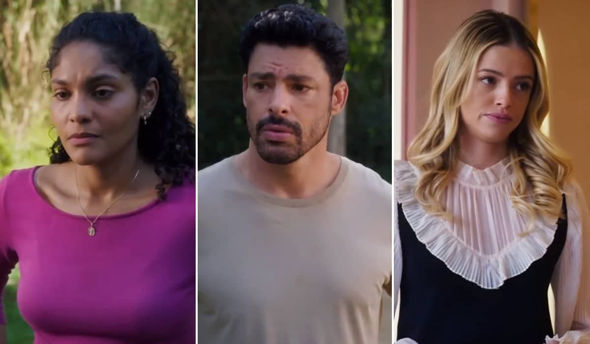 Aline ignora a razão e decide ir ao casamento de Caio e Graça em Terra e Paixão