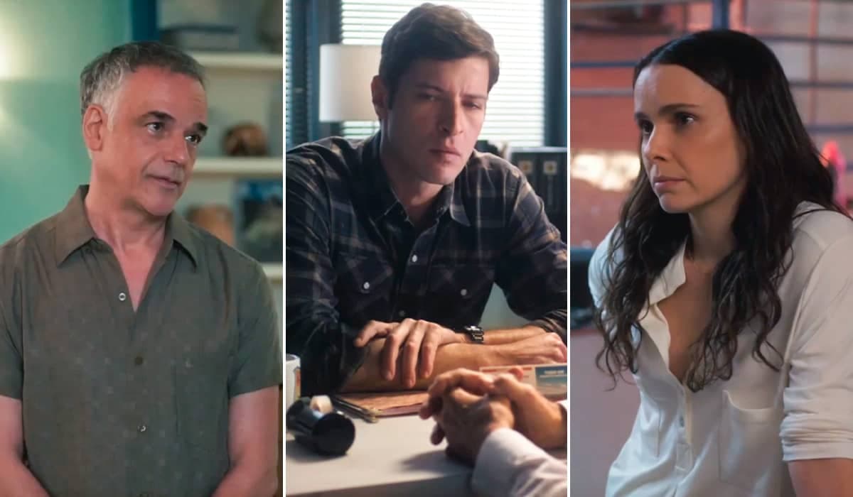 Andrade se rasga de ciúme ao flagrar Marino olhando Lucinda em Terra e Paixão