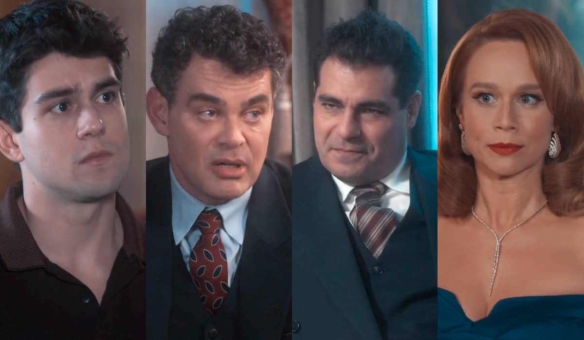 Érico e Júlio buscam testemunha para incriminar Gaspar e Gilda em Amor Perfeito