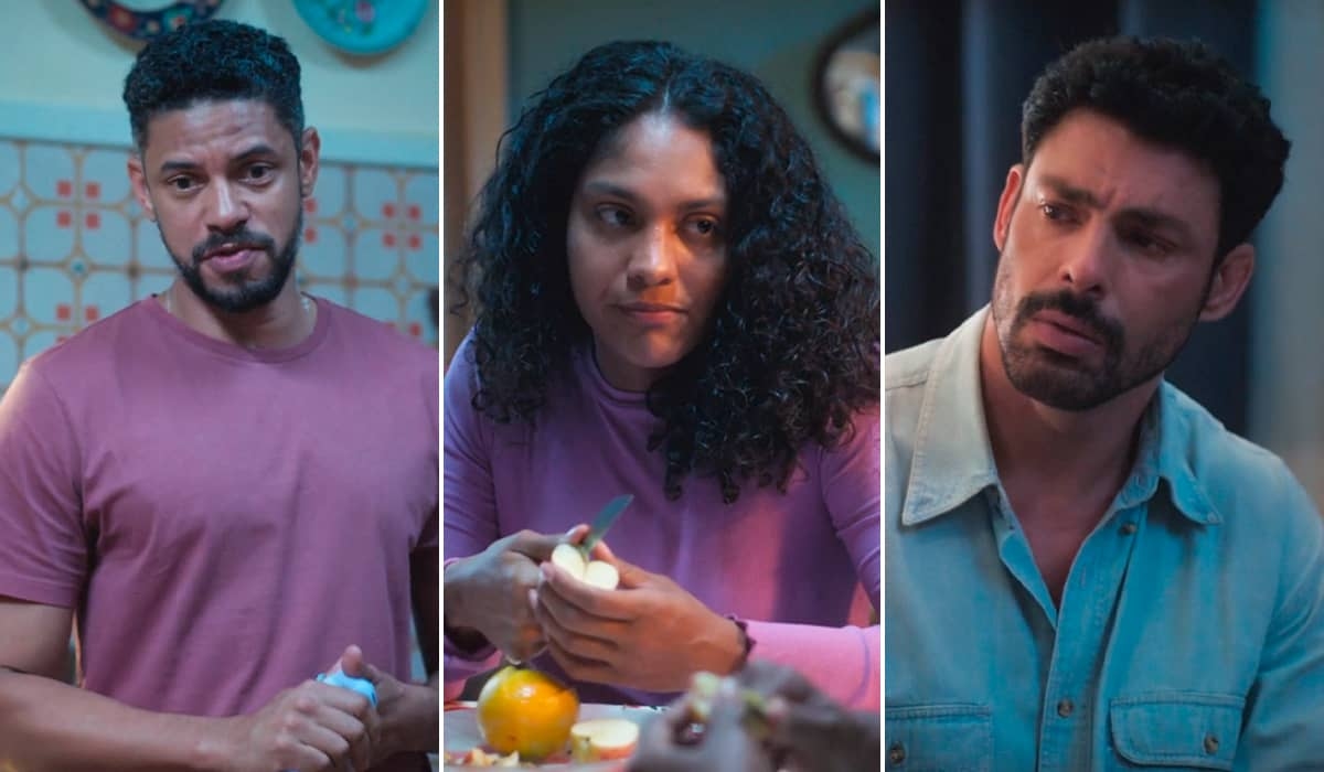 Jonatas se aproxima de Aline para causar ciúme em Caio em Terra e Paixão