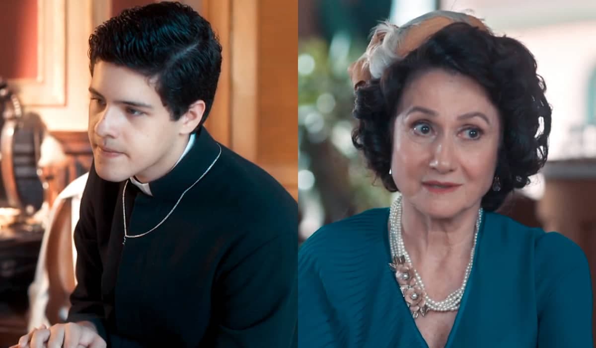 Luís se impressiona com as ideias de Cândida para a cidade em Amor Perfeito