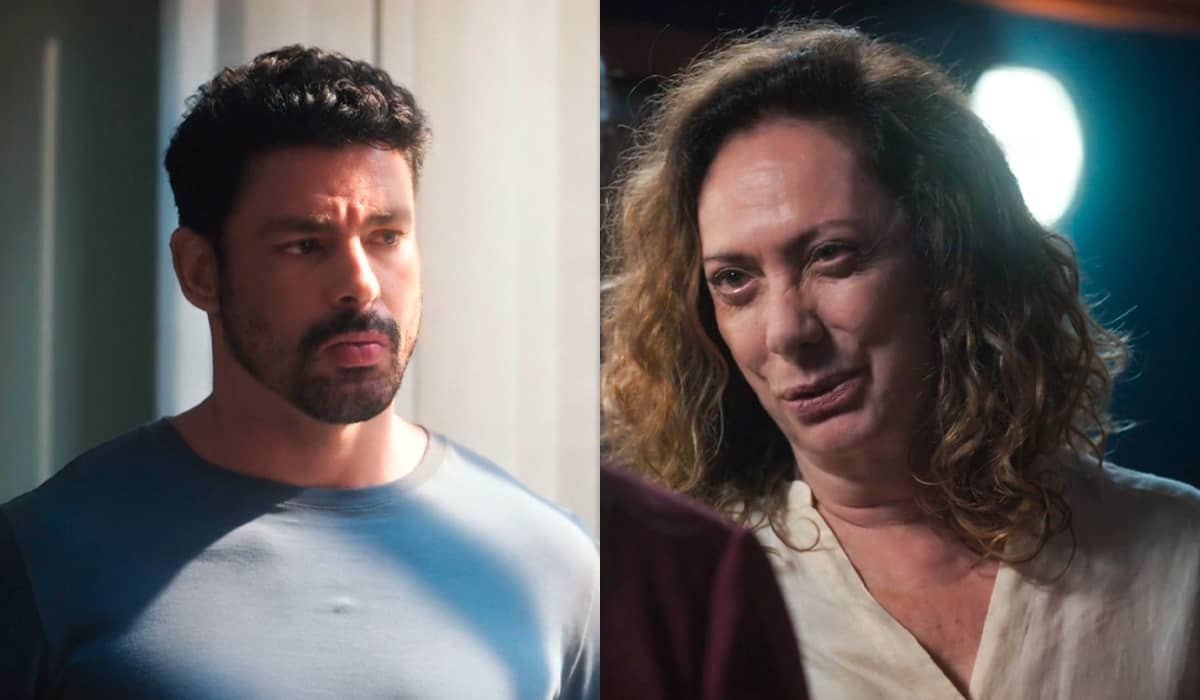 Caio concorda em dar uma mesada para Agatha em Terra e Paixão