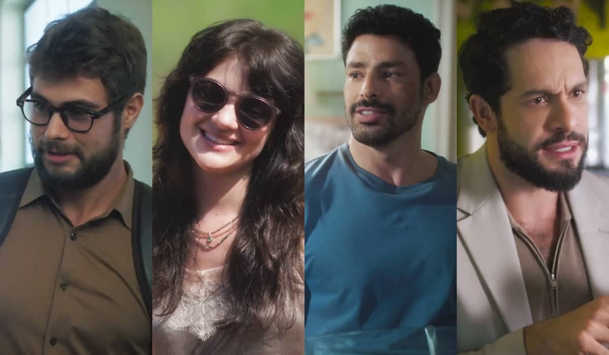 Hélio revela passado de Petra após ser pressionado por Caio e Luigi em Terra e Paixão