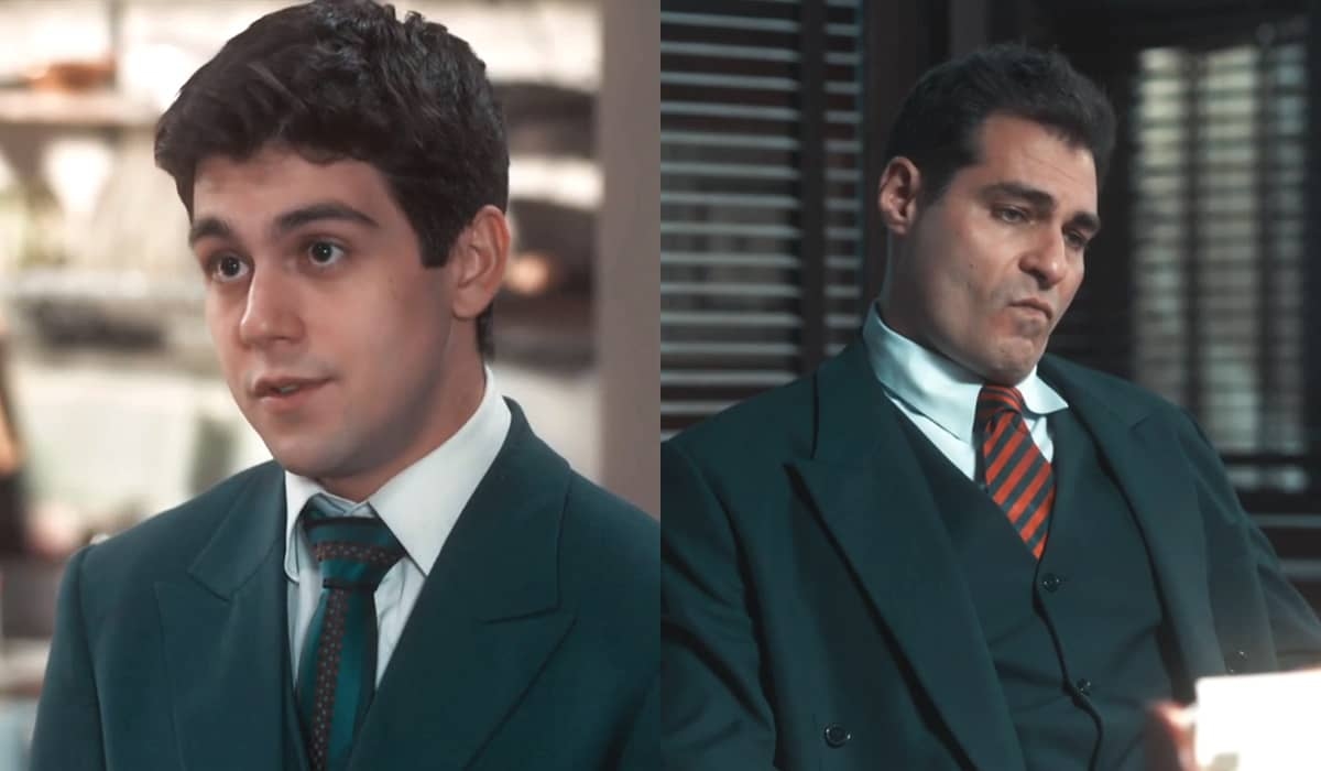 Júlio enfrenta Gaspar durante depoimento em Amor Perfeito