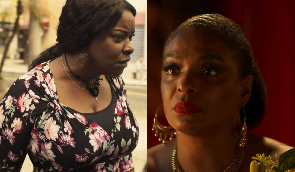 Rejane fica aterrorizada ao receber flores com uma navalha e teme vingança de Maria em Fuzuê