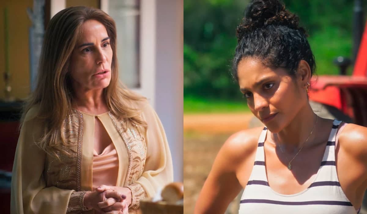 Irene promete arrancar tudo de Aline em Terra e Paixão