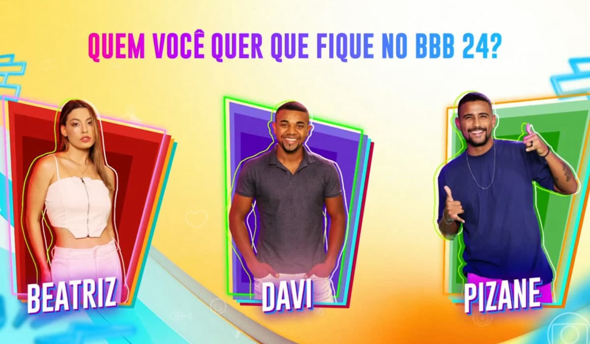 Resultado parcial da enquete BBB 24 aponta indecisão do público no terceiro paredão