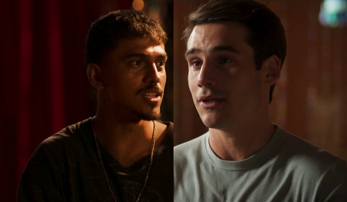 Miguel e Merreca formam pacto para recuperar o dinheiro roubado de Maria em Fuzuê