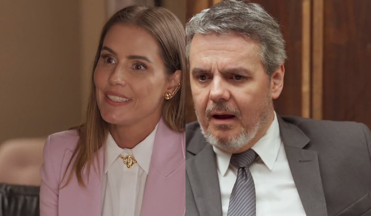 Lara confronta Roberto e promete acionar a justiça em Elas por Elas