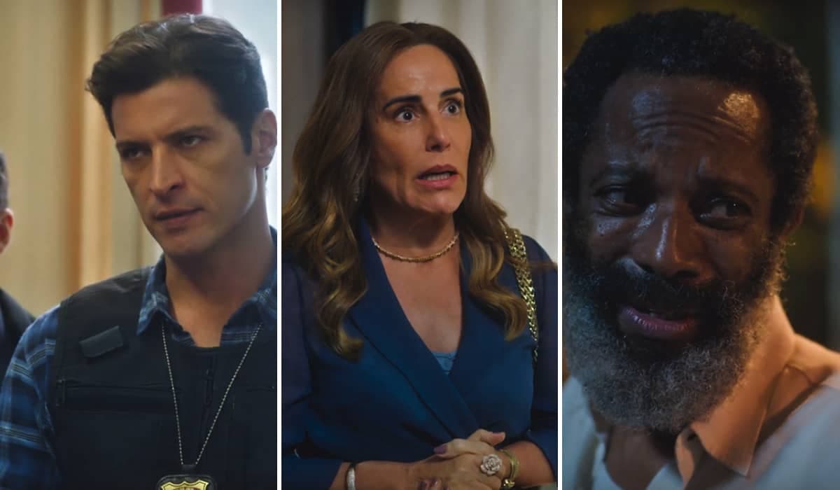 Marino desconfia que Irene plantou arma na casa de Gentil em Terra e Paixão