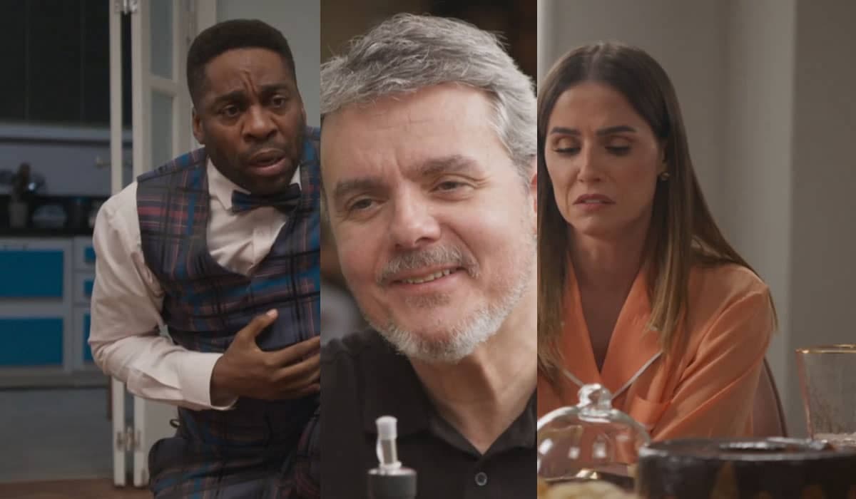 Lara e Mário engatam namoro, mas Roberto consegue separá-los em Elas por Elas