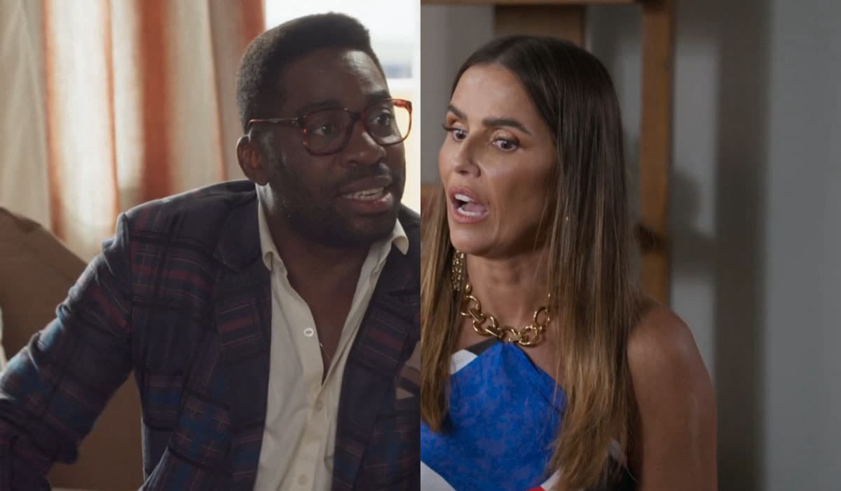 Lara fica com ciúmes da nova cliente de Mário em Elas por Elas