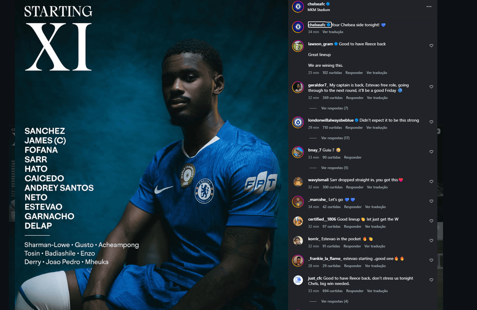 Chelsea busca redenção na Copa da Inglaterra contra o Hull City após revés em clássico; Confira a escalação oficial