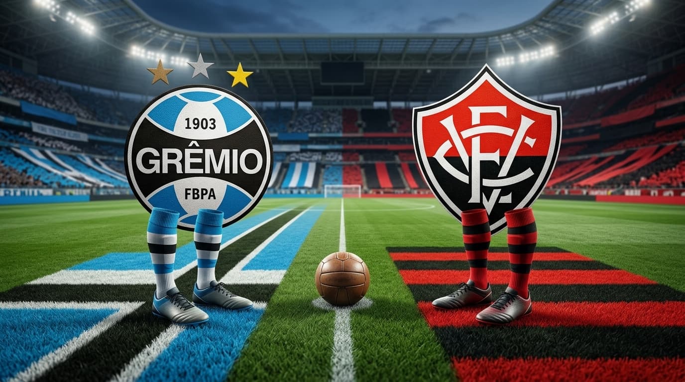 Grêmio x Vitória ao vivo hoje! Onde assistir, gols, melhores momentos, horário e escalações