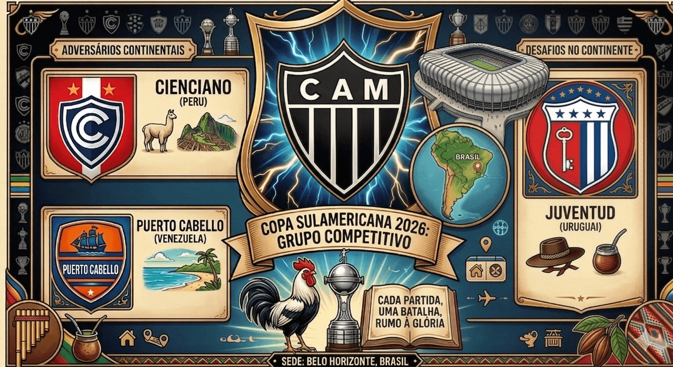 Caminho Definido: Os Desafios do Atlético Mineiro na Copa Sul-Americana 2026