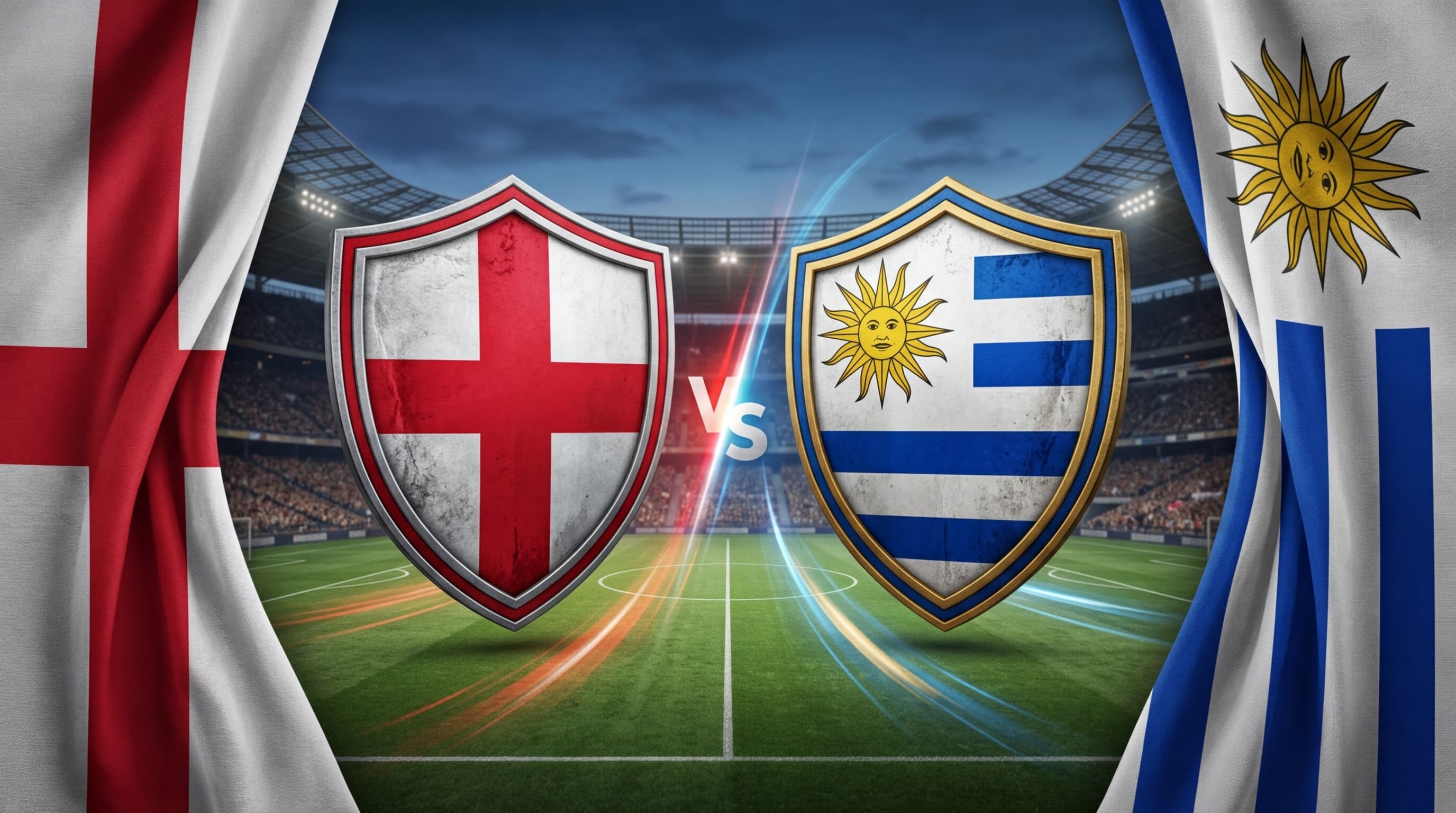 Inglaterra x Uruguai ao vivo hoje! Onde assistir, gols, melhores momentos, horário e escalações