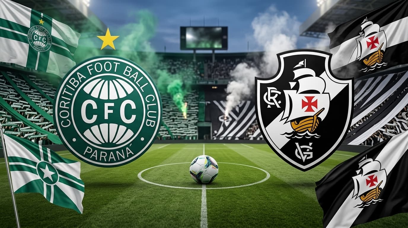Coritiba x Vasco ao vivo hoje! Onde assistir, gols, melhores momentos, horário e escalações