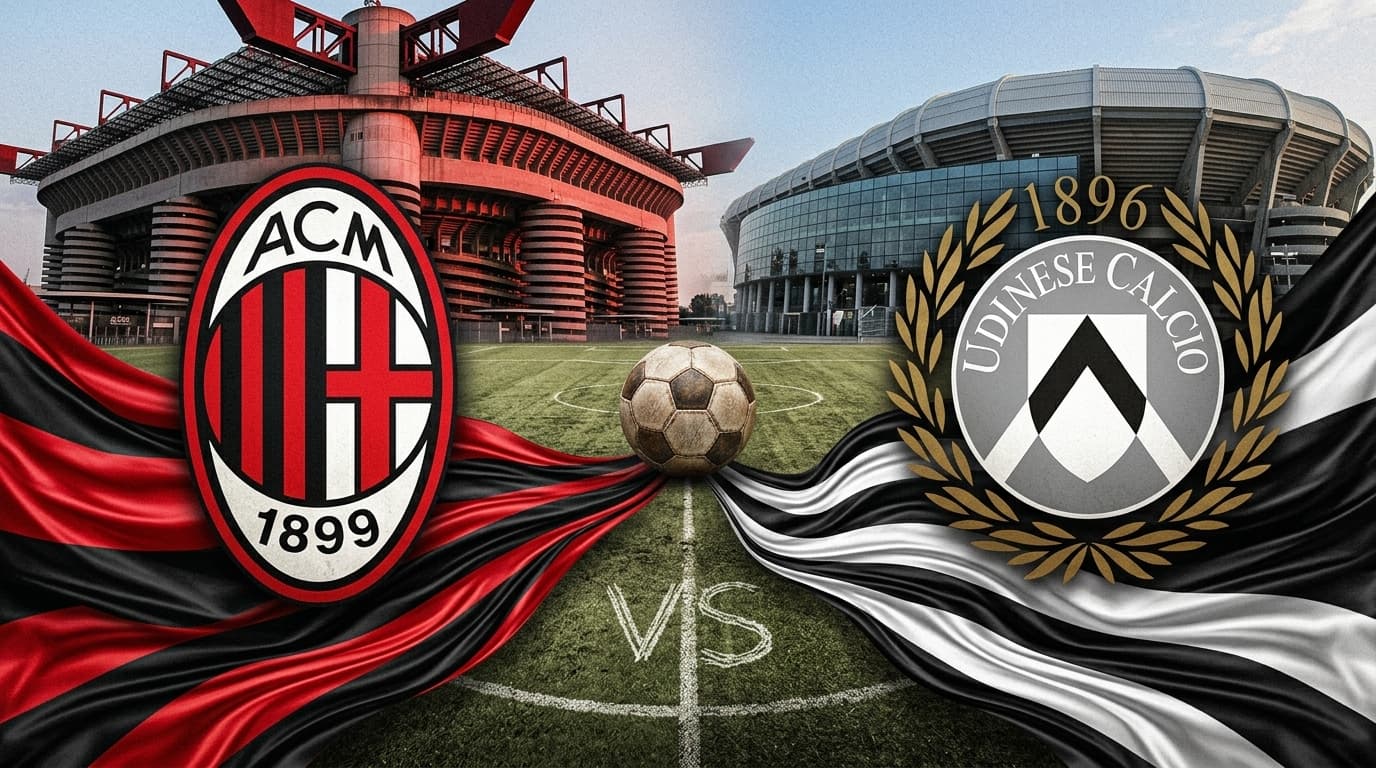 Milan x Udinese ao vivo hoje; Acompanhe