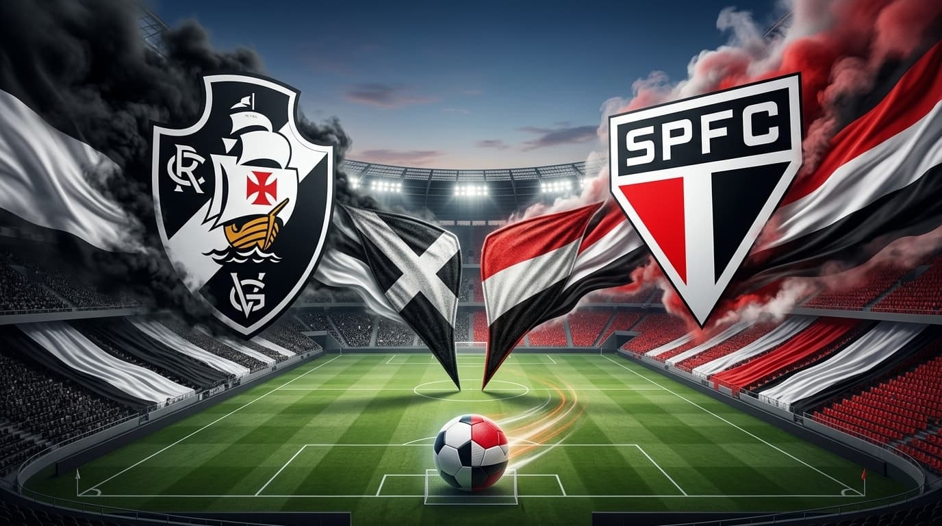 Vasco x São Paulo ao vivo hoje; Acompanhe