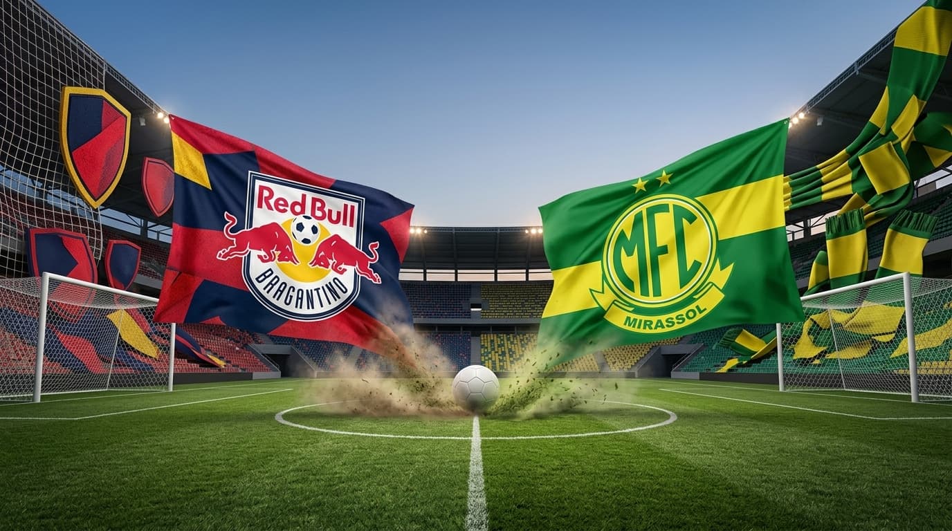 RB Bragantino x Mirassol. Acompanhe ao vivo o duelo paulista pela Copa do Brasil!