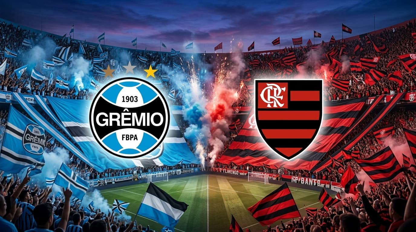 Grêmio x Flamengo ao vivo hoje; Acompanhe