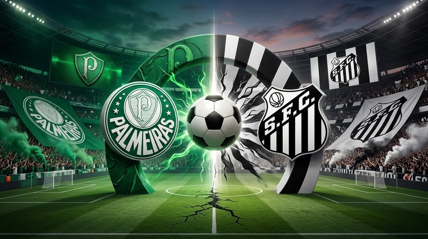 Palmeiras x Santos Acompanhe ao vivo o clássico paulista