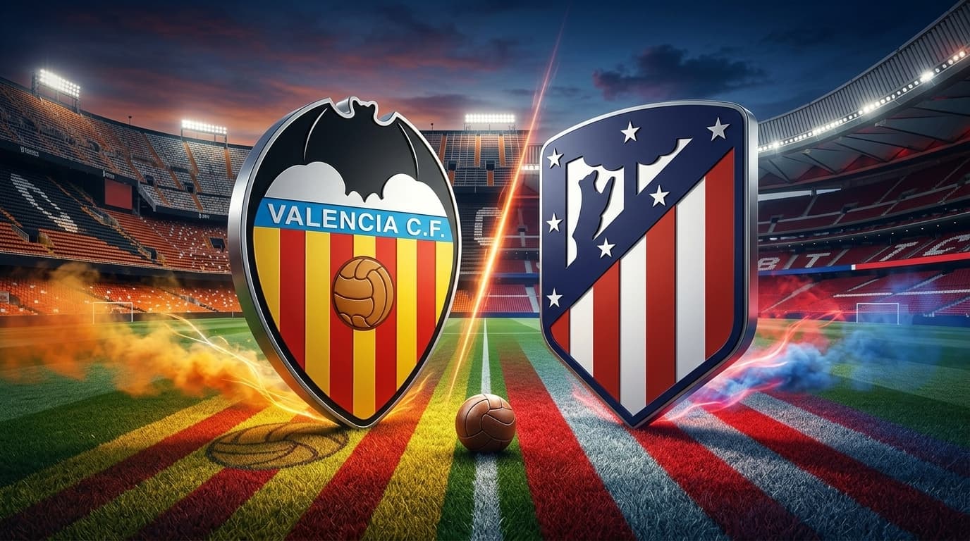 Valencia x Atlético de Madrid ao vivo hoje; Acompanhe