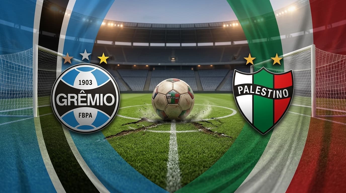Grêmio x Palestino ao vivo hoje! Onde assistir, gols, melhores momentos, horário e escalações