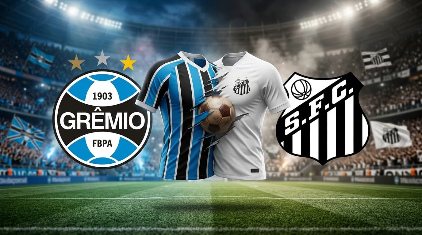 Grêmio x Santos ao vivo hoje! Onde assistir, gols, melhores momentos, horário e escalações