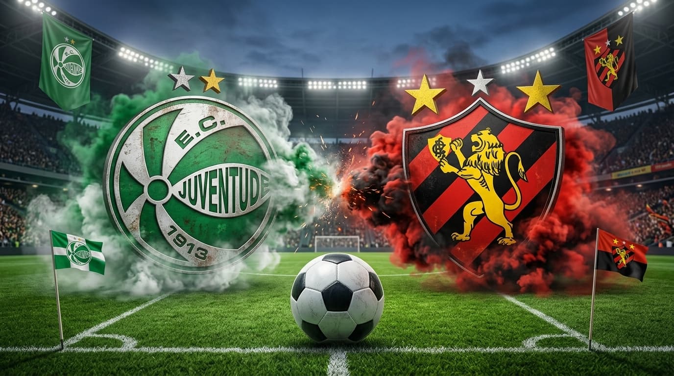 Juventude x Sport ao vivo hoje! Onde assistir, gols, melhores momentos, horário e escalações