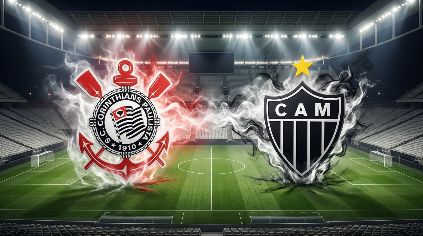 Corinthians x Atlético-MG ao vivo hoje! Onde assistir, gols, melhores momentos, horário e escalações