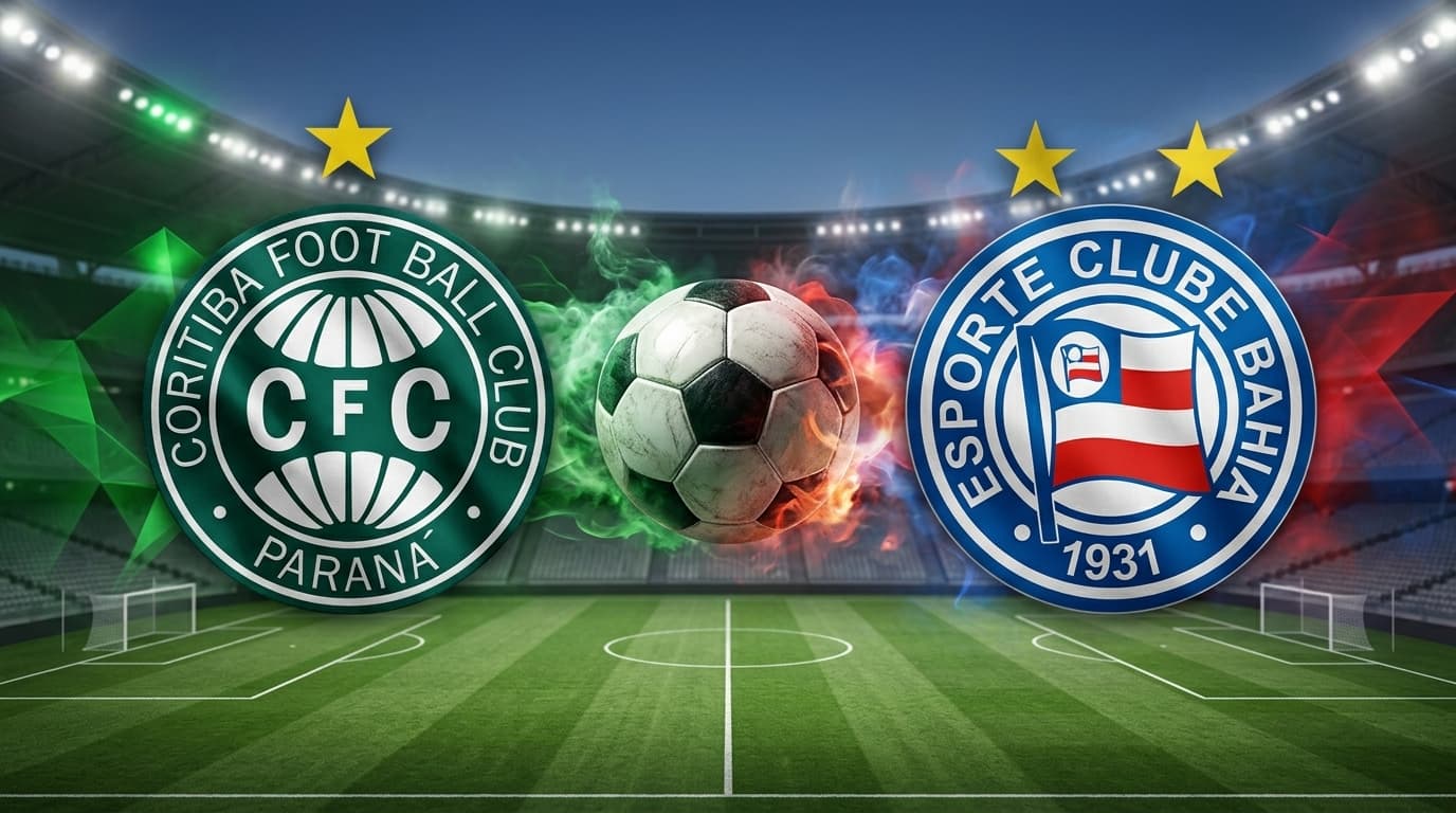 Coritiba x Bahia ao vivo hoje! Onde assistir, gols, melhores momentos, horário e escalações