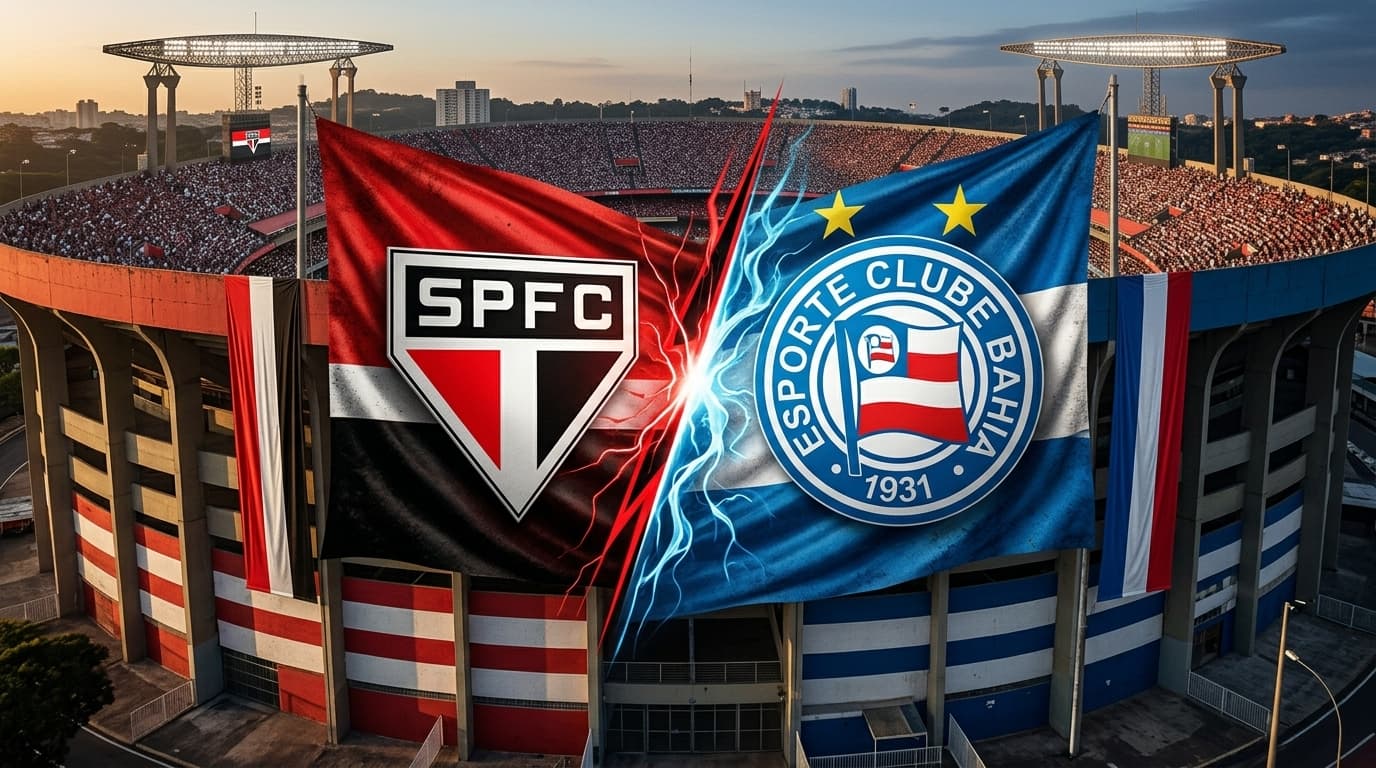 São Paulo x Bahia ao vivo hoje; Acompanhe