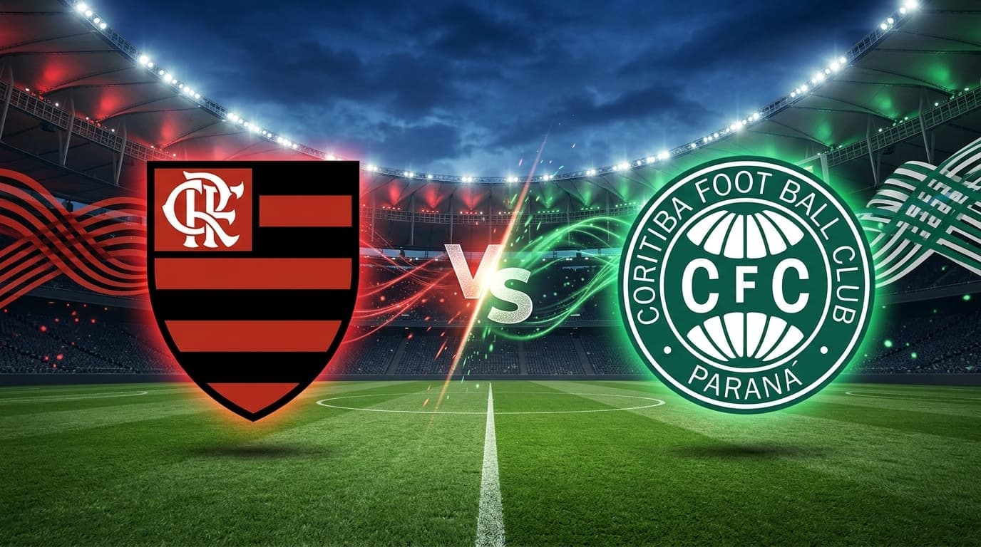 Flamengo x Coritiba ao vivo hoje! Onde assistir, gols, melhores momentos, horário e escalações