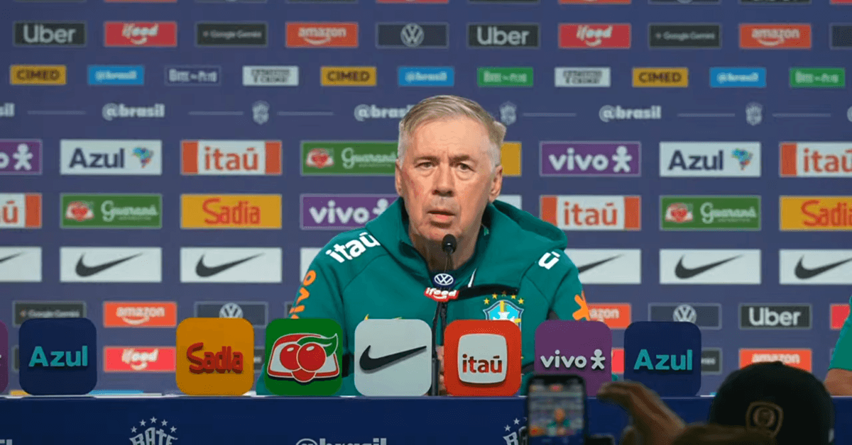 Ancelotti define capitão da Copa e escala Seleção Brasileira para amistoso contra o Panamá