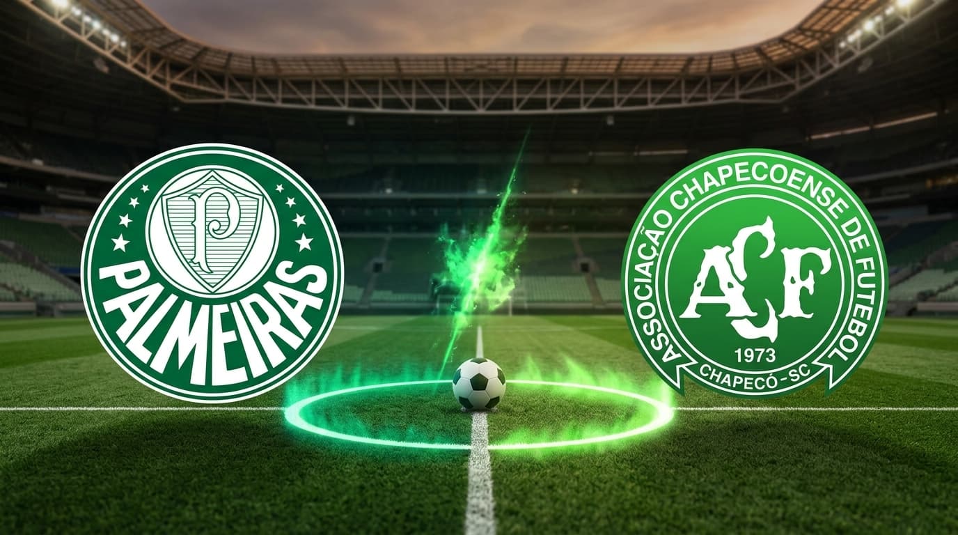 Palmeiras x Chapecoense ao vivo hoje! O duelo entre o líder do Campeonato contra o lanterna