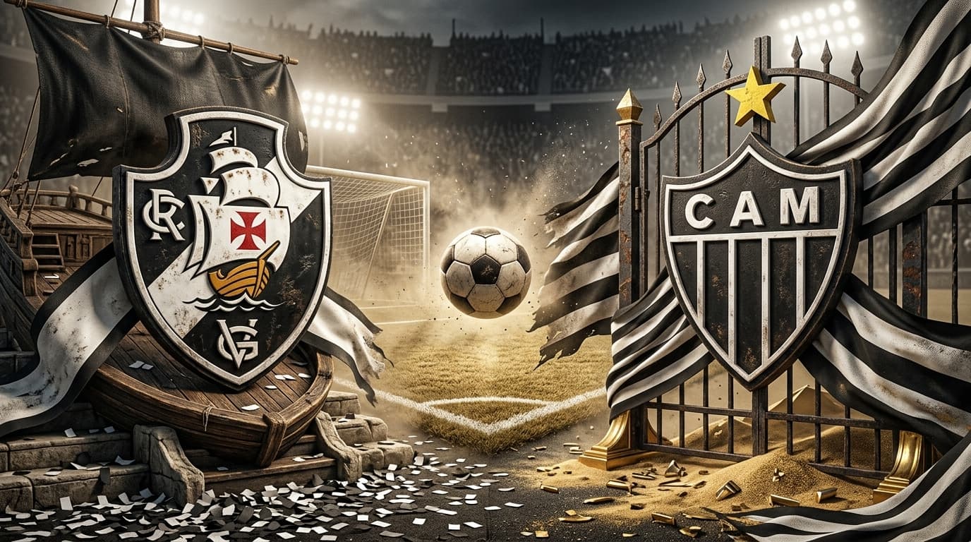 Vasco x Atlético-MG se encontram tentando melhorar suas posições na tabela antes da Copa