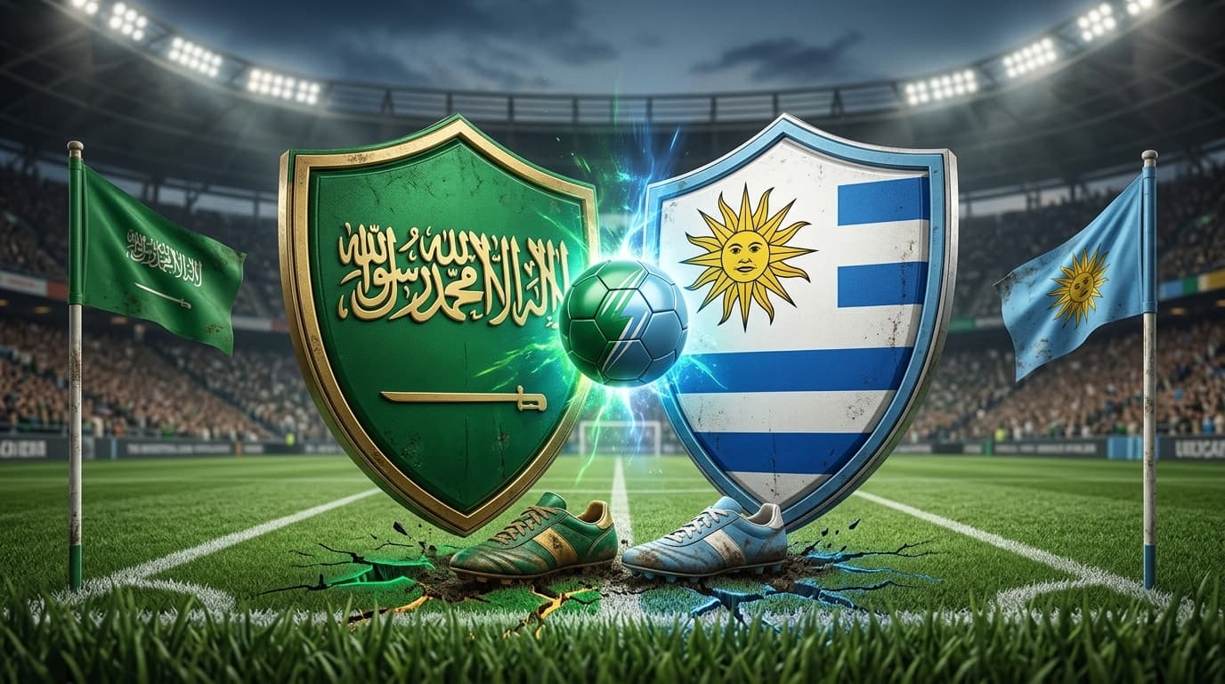 Arábia Saudita x Uruguai ao vivo hoje! Onde assistir, gols, melhores momentos, horário e escalações