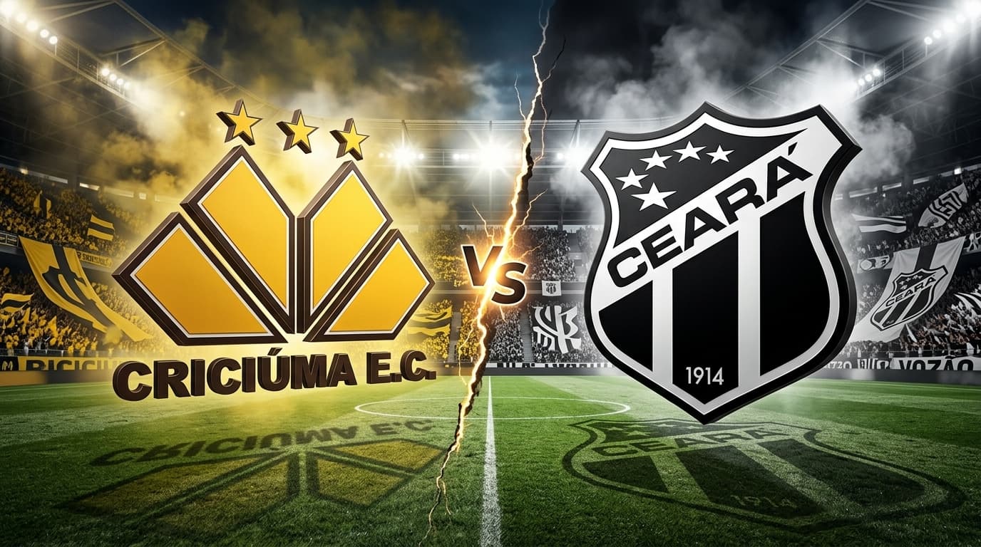 Criciúma x Ceará se enfrentam em duelo decisivo pela Série B do Brasileirão
