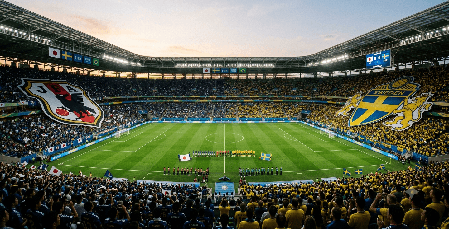 Japão x Suécia ao vivo hoje! Onde assistir, gols, melhores momentos, horário e escalações