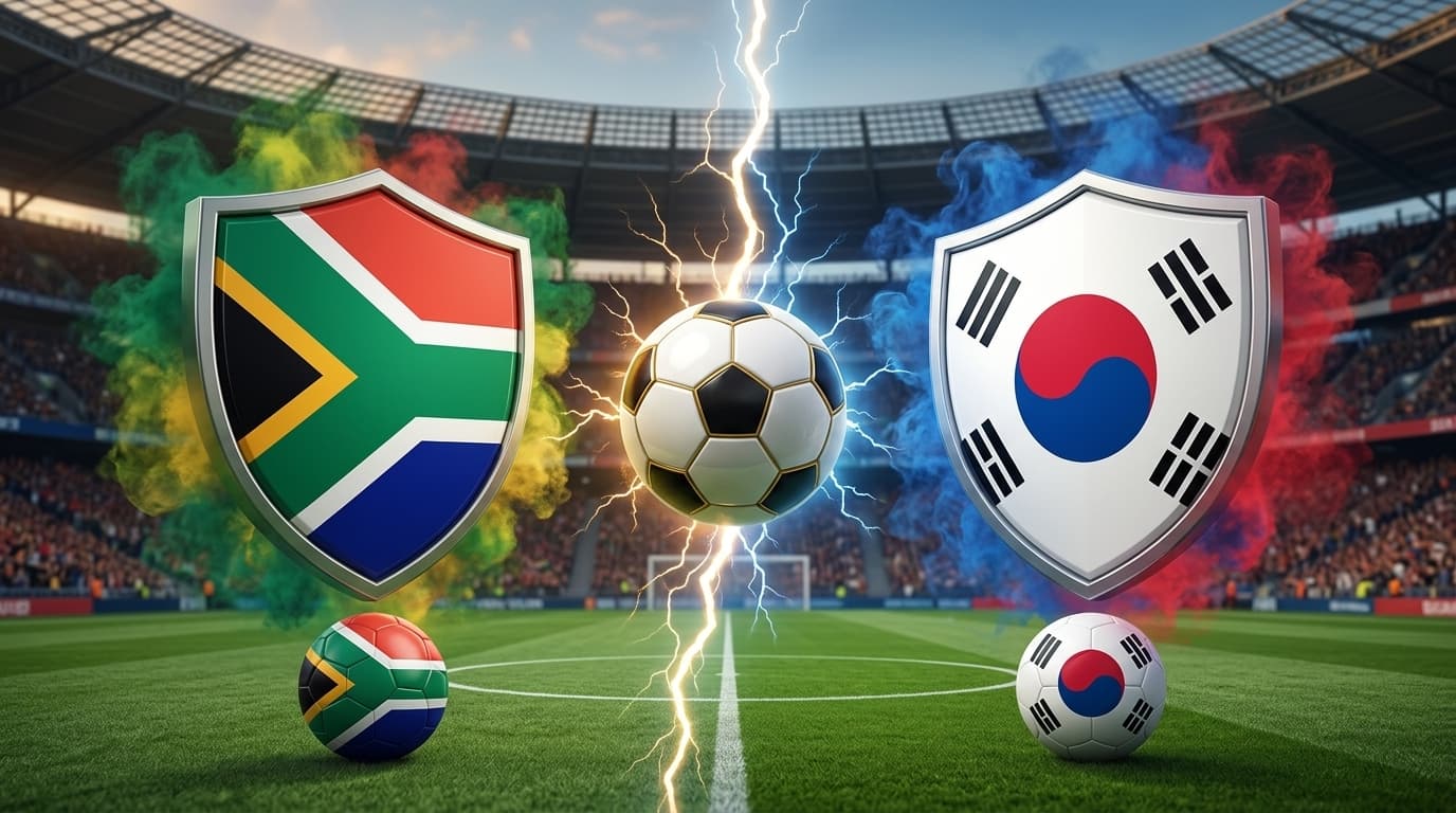 África do Sul x Coreia do Sul ao vivo hoje! Onde assistir, gols, melhores momentos, horário e escalações
