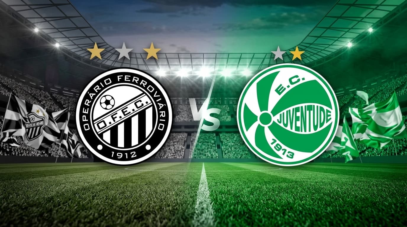 Operario-PR x Juventude ao vivo hoje! Onde assistir, gols, melhores momentos, horário e escalações