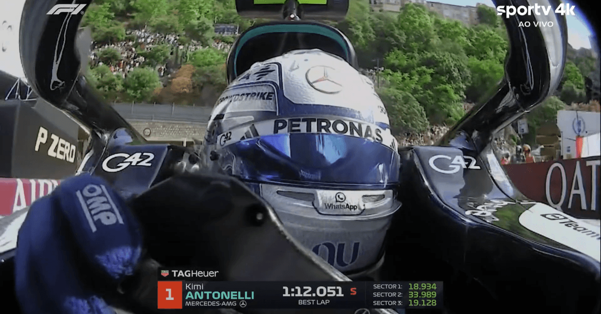 Antonelli conquista pole position no GP de Mônaco; Bortoleto bate e larga em 16º