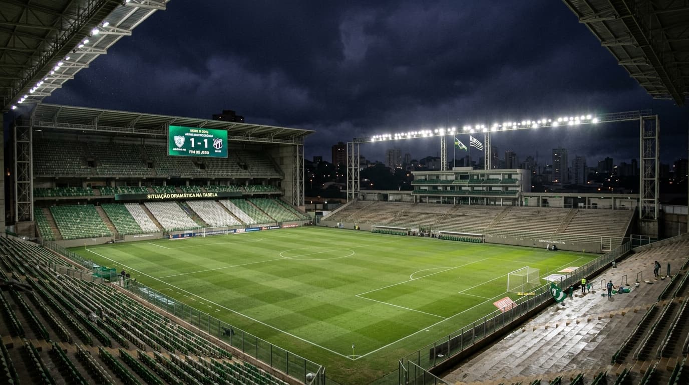 América-MG e Ceará empatam na Arena Independência e seguem em situação dramática na Série B