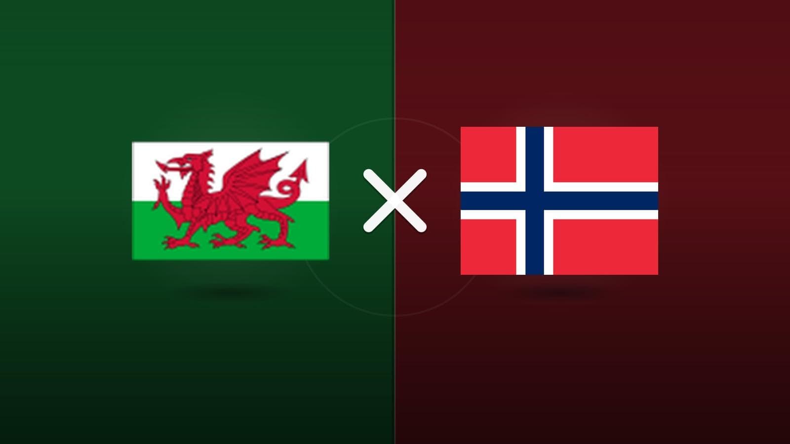 País de Gales x Noruega jogam hoje às 15h45 pela UEFA Nations League. Foto: Diário 24 Horas / Montagem