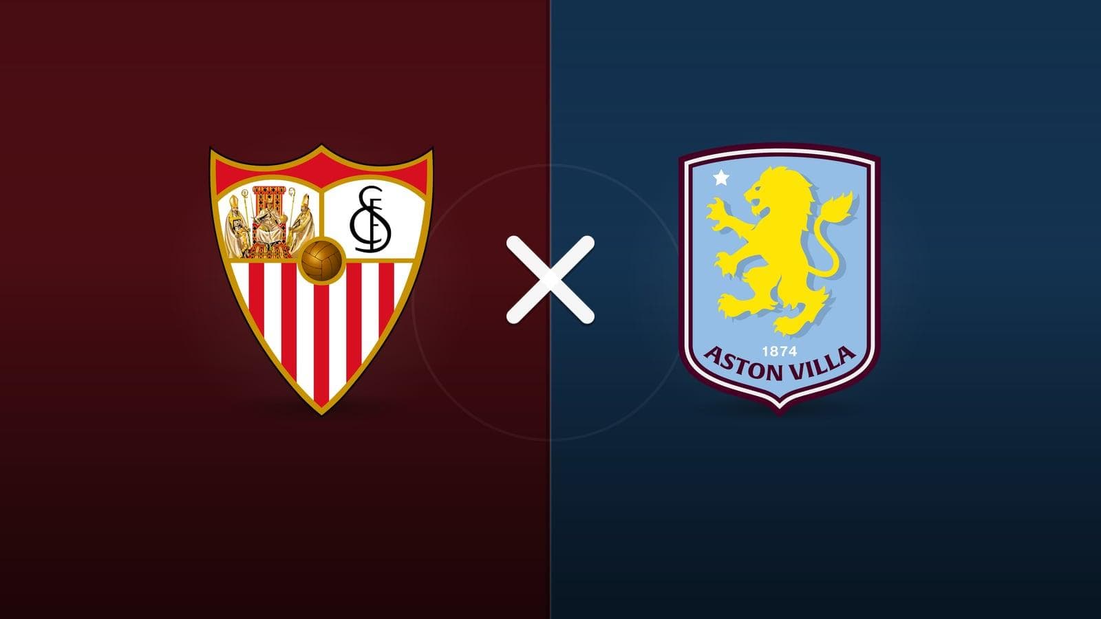 Sevilla x Aston Villa jogam hoje às 15h30 pela Friendlies Clubs. Foto: Diário 24 Horas / Montagem